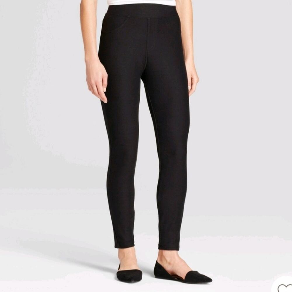 H&M Black Pull-on Jeggings Sz 6 #739